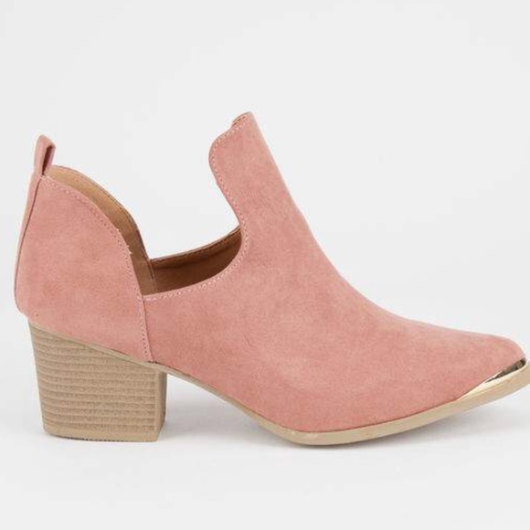 SALELadies Mauve steel toe Cowboy booties.NIB - Picture 2 of 6